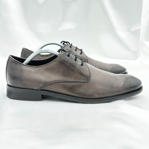 John Varvatos Distressed Brown Leather Derby Style Lace Up Dress Shoes Size 9M main image 10